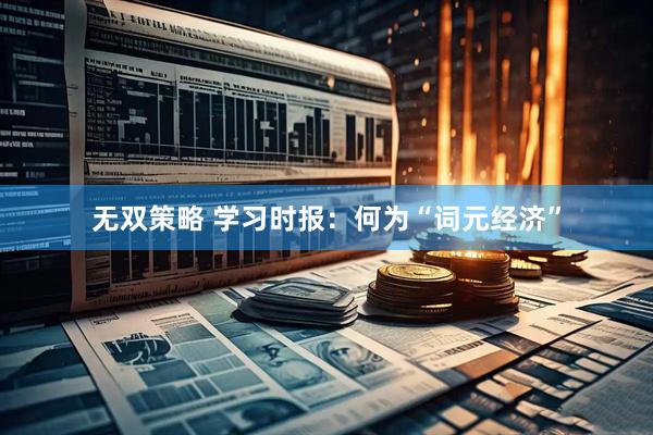 无双策略 学习时报：何为“词元经济”