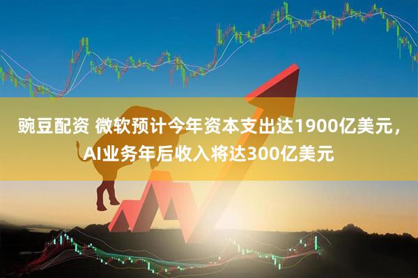 豌豆配资 微软预计今年资本支出达1900亿美元，AI业务年后收入将达300亿美元