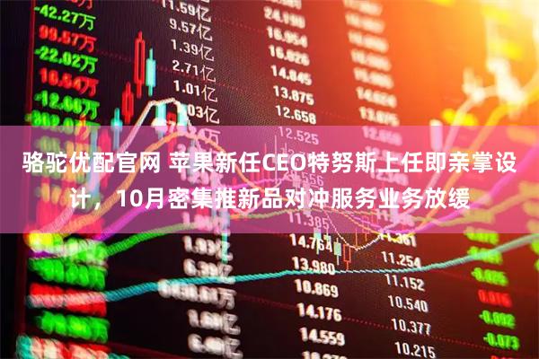 骆驼优配官网 苹果新任CEO特努斯上任即亲掌设计，10月密集推新品对冲服务业务放缓